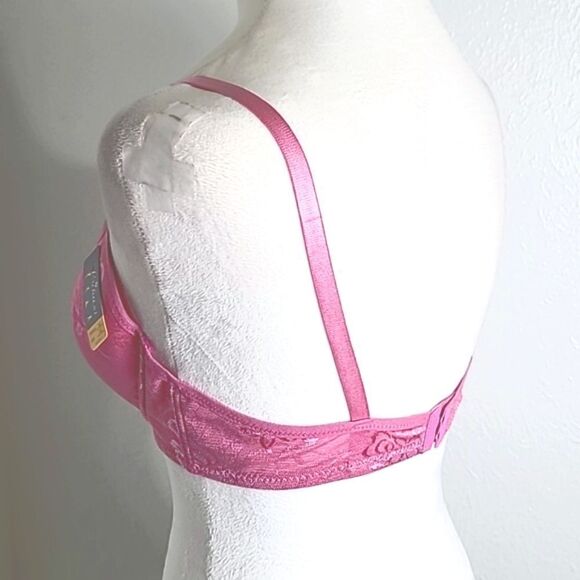 Lukasi Lace Demi Bra, Lightly Padded, Full Coverage, Pink, Size 36C, NWT - Picture 5 of 11